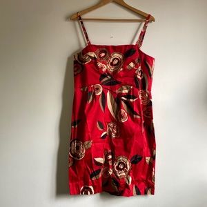 New York and Co Rose Rockabilly Party Dress 14